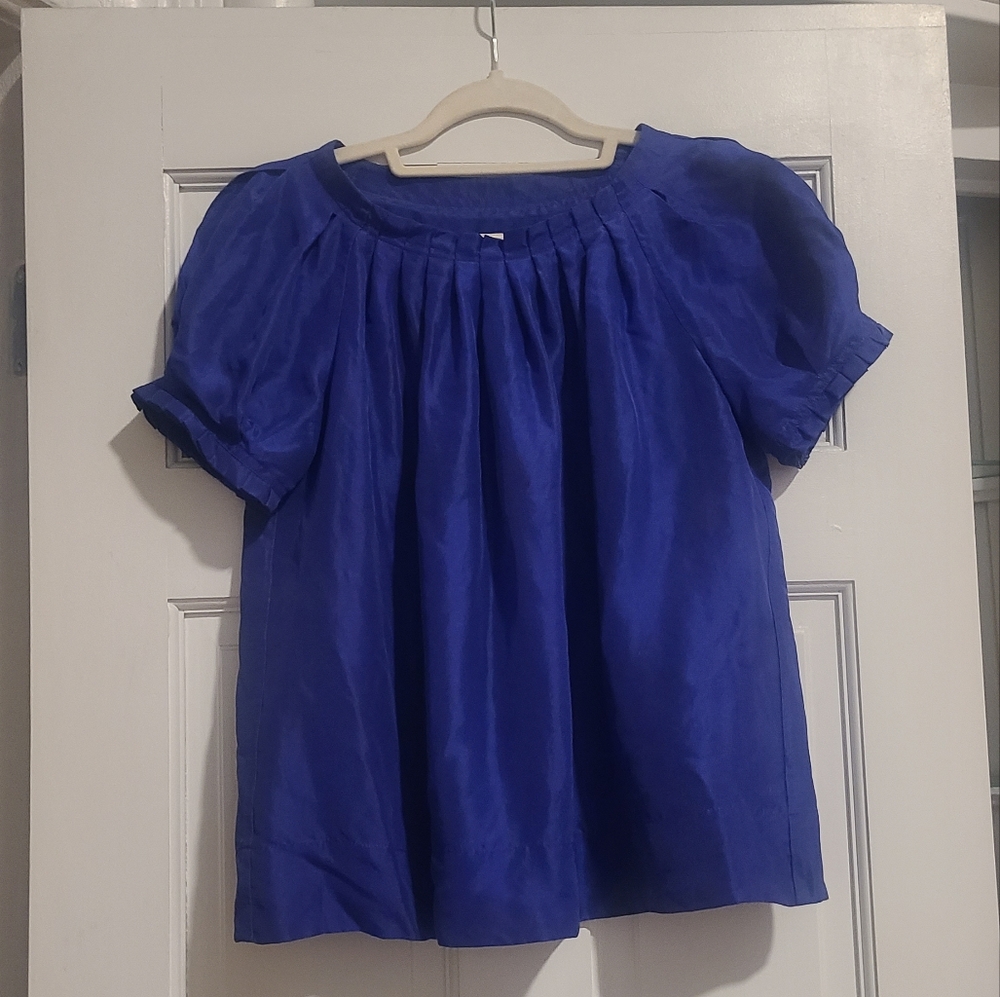 Kate Spade Short Sleeve Silk Blouse